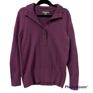 EDDIE BAUER Purple Sweater fits like a M